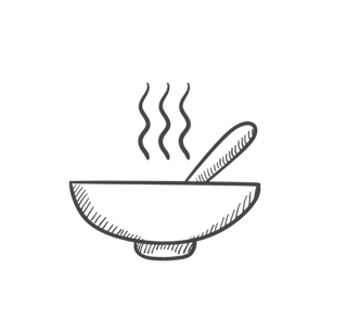 Speisekarte Suppenteller